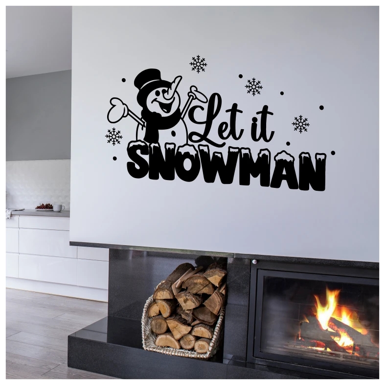 Let It Snowman Wall Sticker