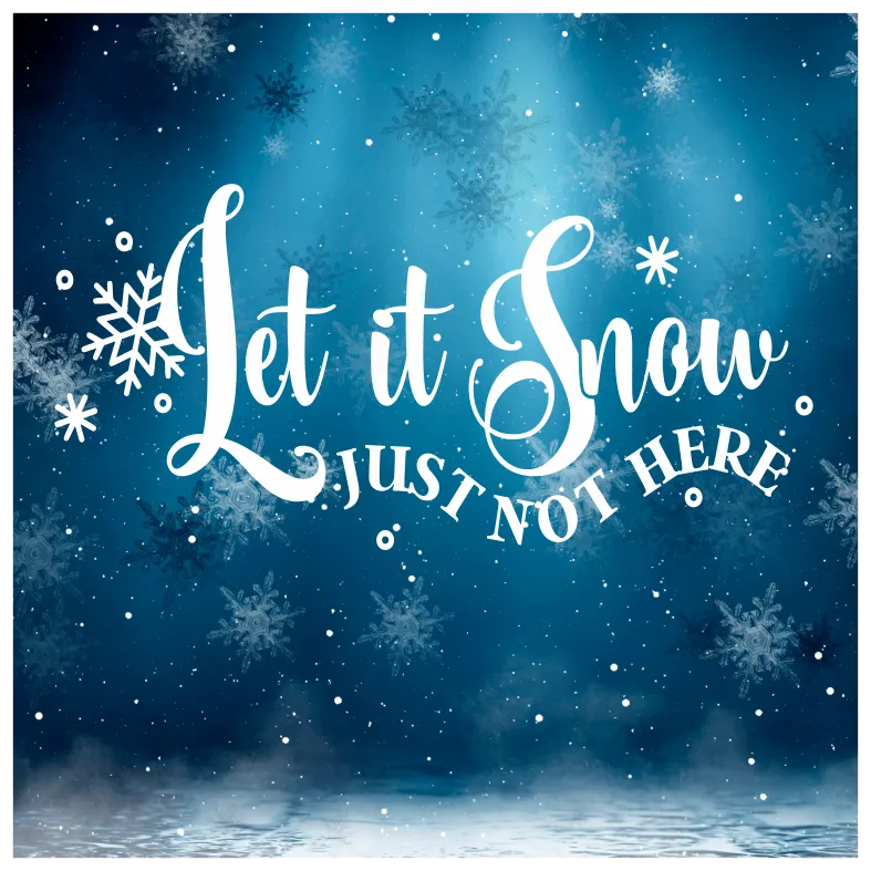Let it Snow Wall Sticker