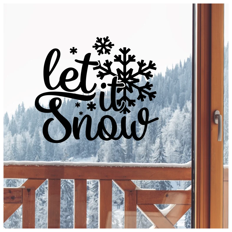 Let it Snow Wall Sticker
