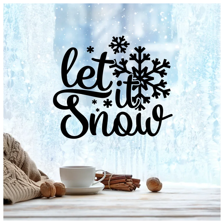 Let it Snow Wall Sticker