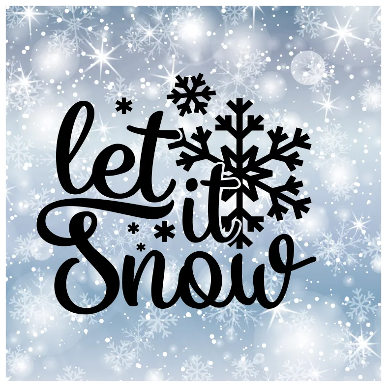 Let it Snow Wall Sticker