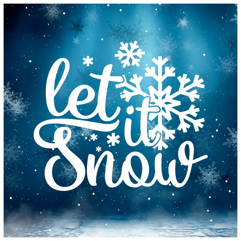 Let it Snow Wall Sticker