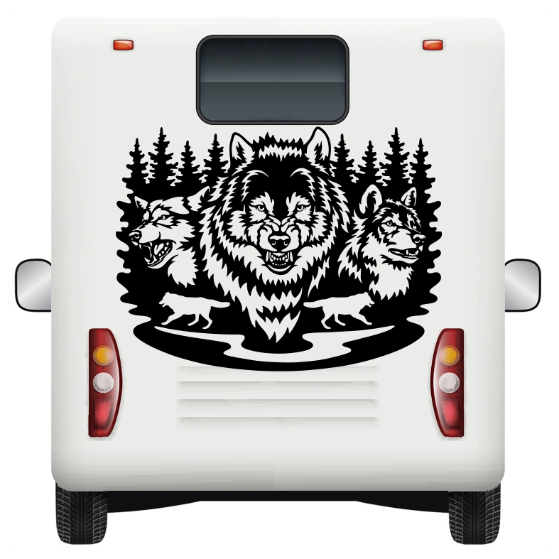 Wildlife Wolf Car Sticker Decal