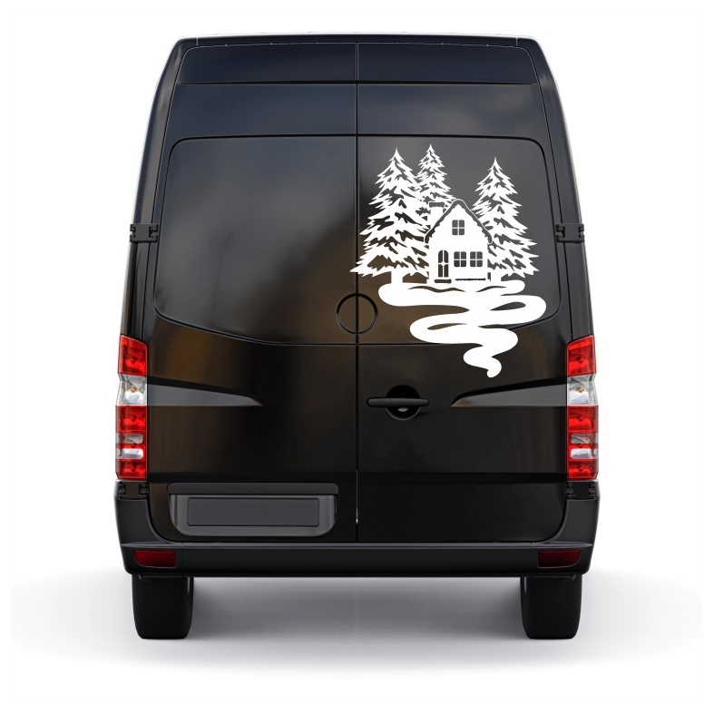 Winter Scene Car Sticker Decal