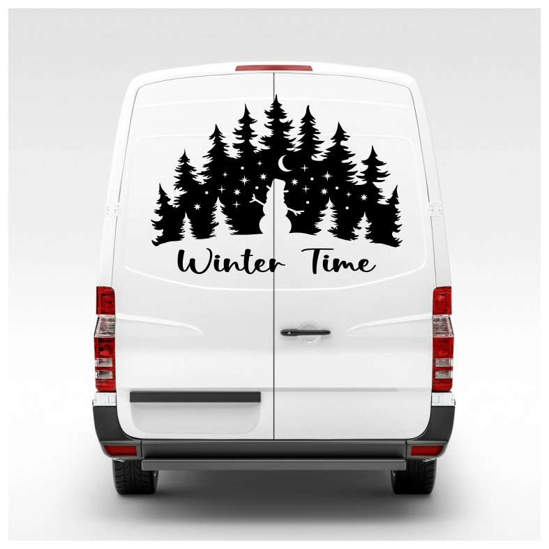 Winter Time Car Sticker Decal
