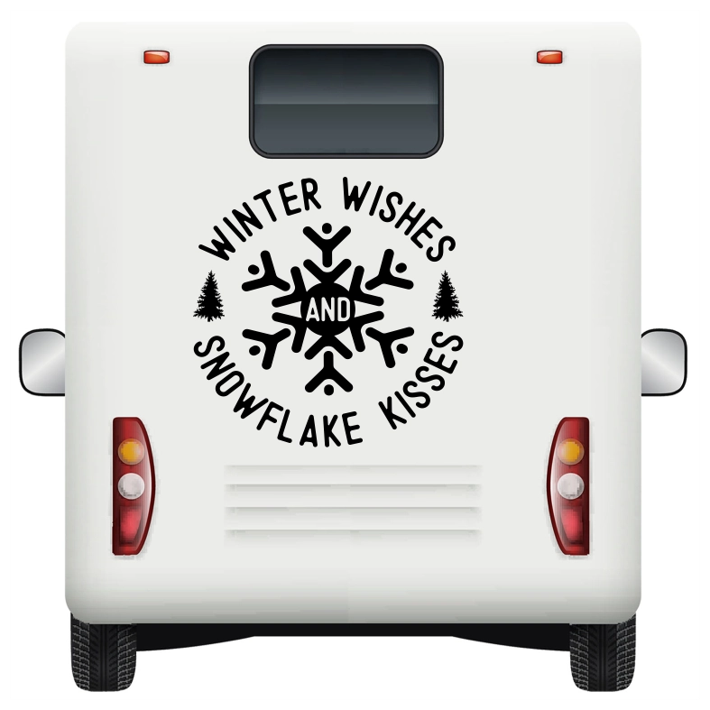 Winter Wishes Car Sticker Decal