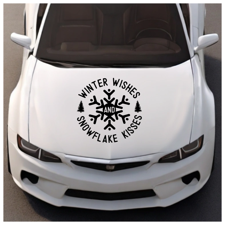 Winter Wishes Car Sticker Decal