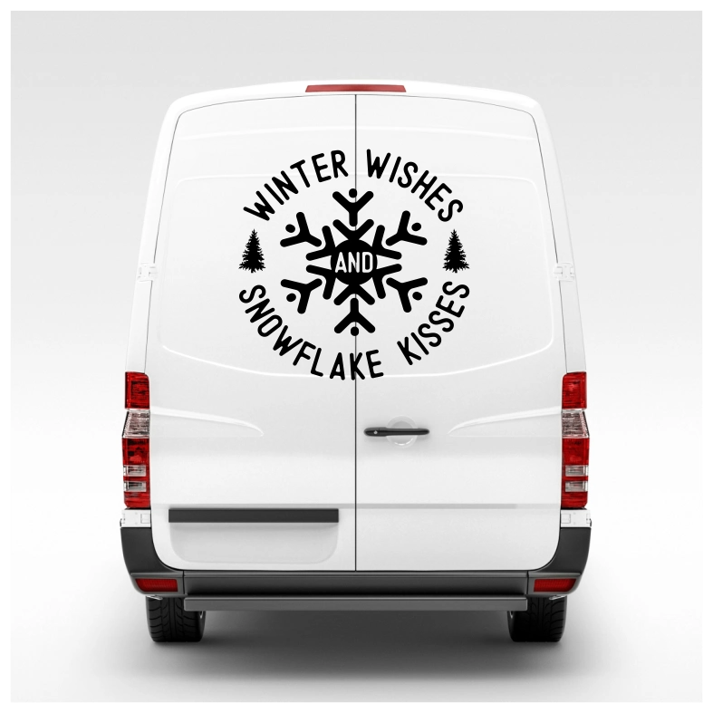 Winter Wishes Car Sticker Decal