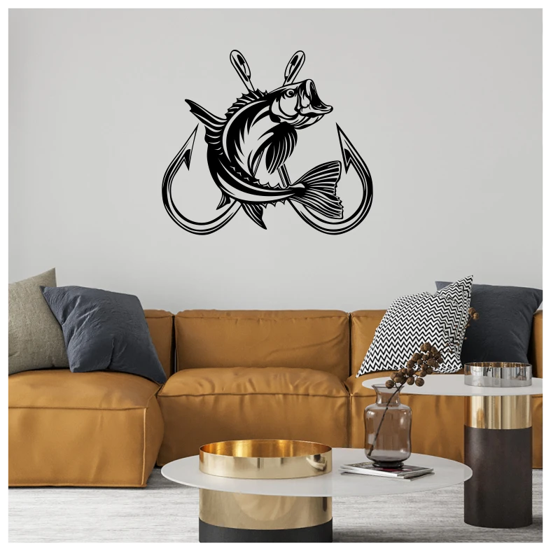 Fish Hooks Wall Sticker
