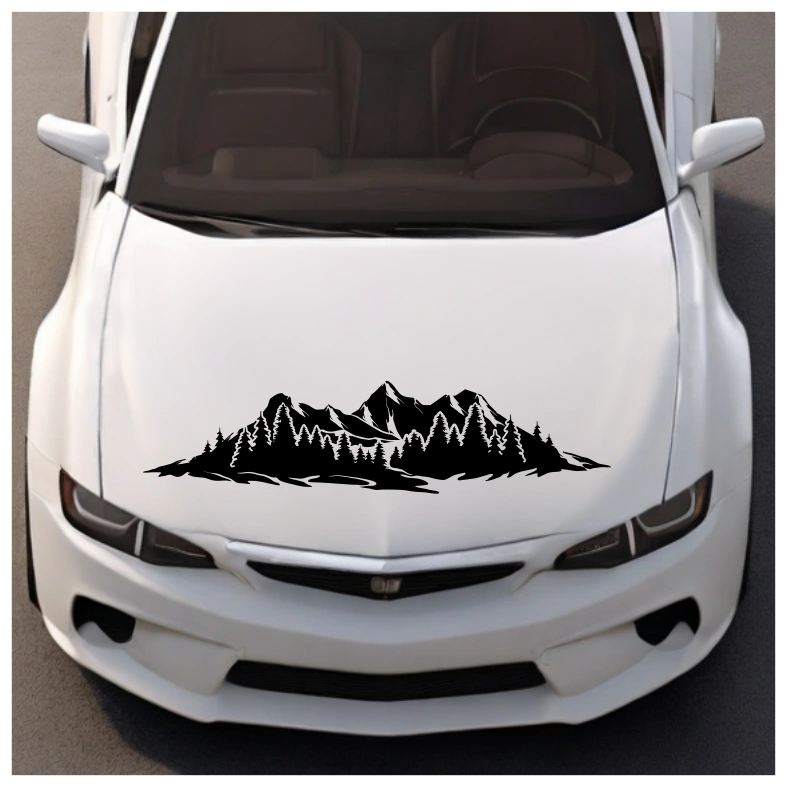 Mountains Forest Car Sticker Decal