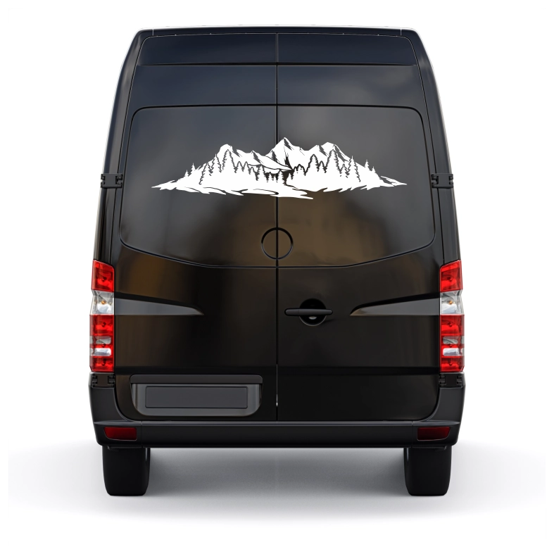 Mountains Forest Car Sticker Decal