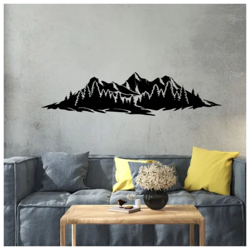 Mountains Forest Wall Sticker