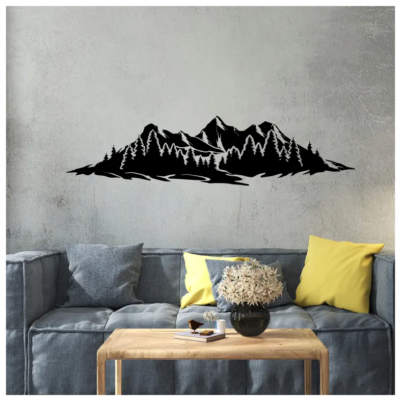 Mountains Forest Wall Sticker
