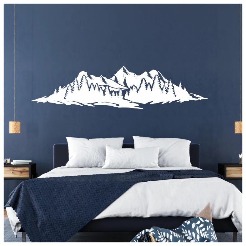 Mountains Forest Wall Sticker