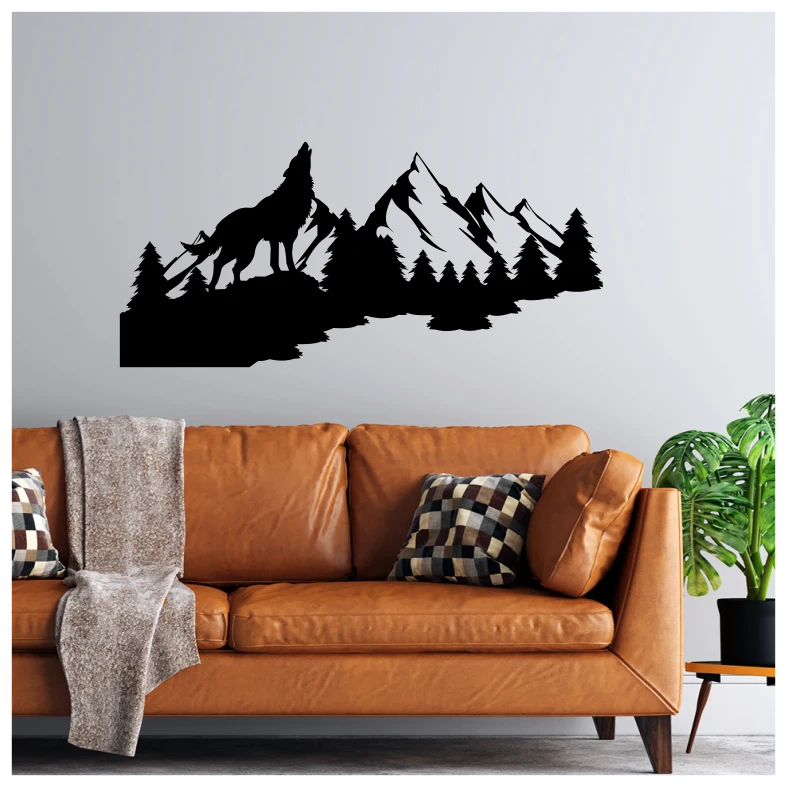 Mountain Wolf Wall Sticker