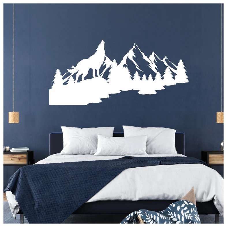 Mountain Wolf Wall Sticker