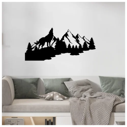 Mountain Wolf Wall Sticker