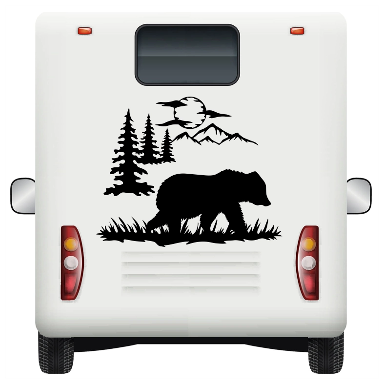 Wildlife Bear Car Sticker Decal - Image 4