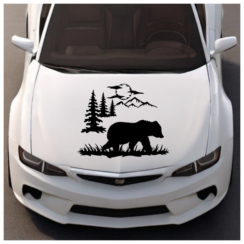 Wildlife Bear Car Sticker Decal - Image 3