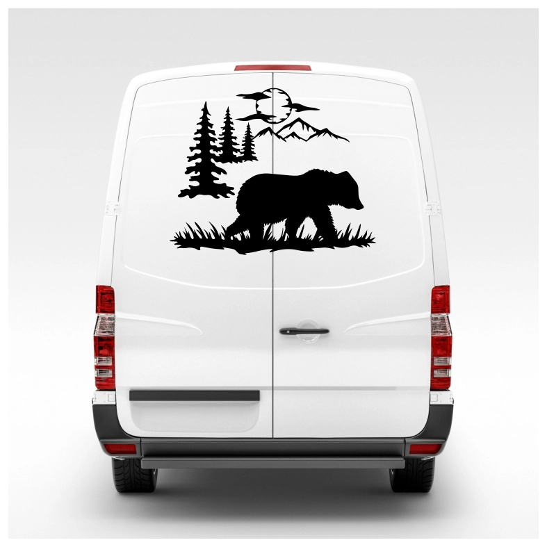 Wildlife Bear Car Sticker Decal