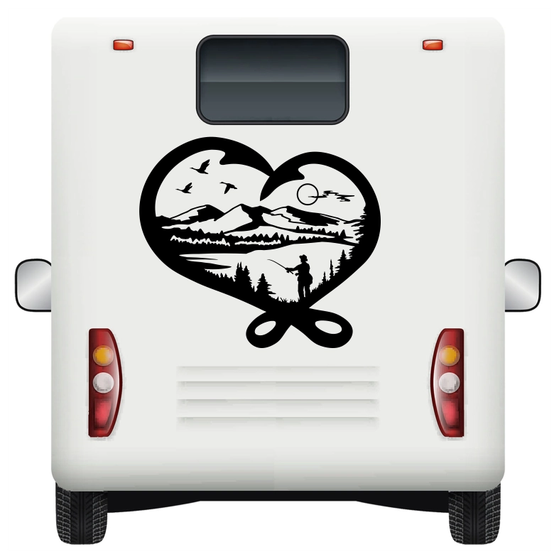 Wildlife Fishing Car Sticker Decal