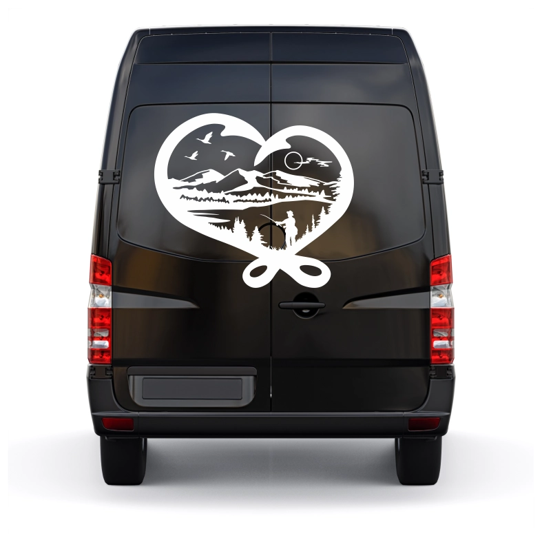 Wildlife Fishing Car Sticker Decal