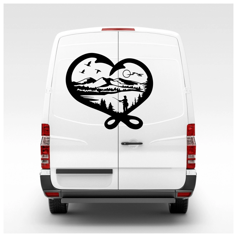 Wildlife Fishing Car Sticker Decal