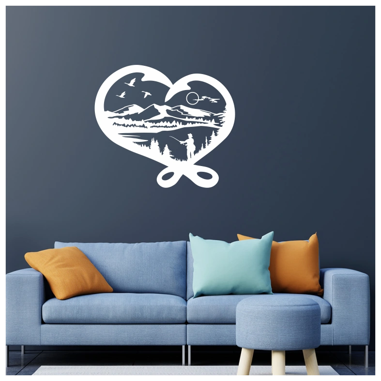 Wildlife Fishing Wall Sticker