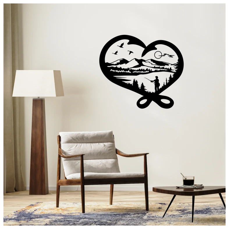 Wildlife Fishing Wall Sticker
