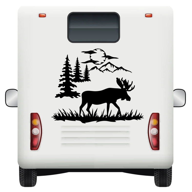 Wildlife Moose Car Sticker Decal