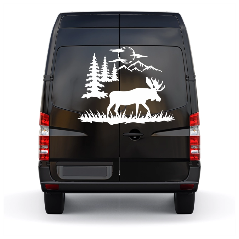 Wildlife Moose Car Sticker Decal