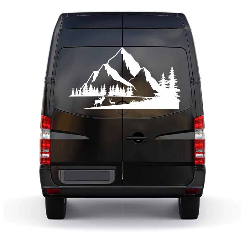 Wildlife Mountain Deer Car Sticker Decal